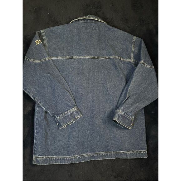 Vintage Boxx Jeans Baggy Skater Hip Hop Denim Jacket Sz Large BR - Picture 2 of 10